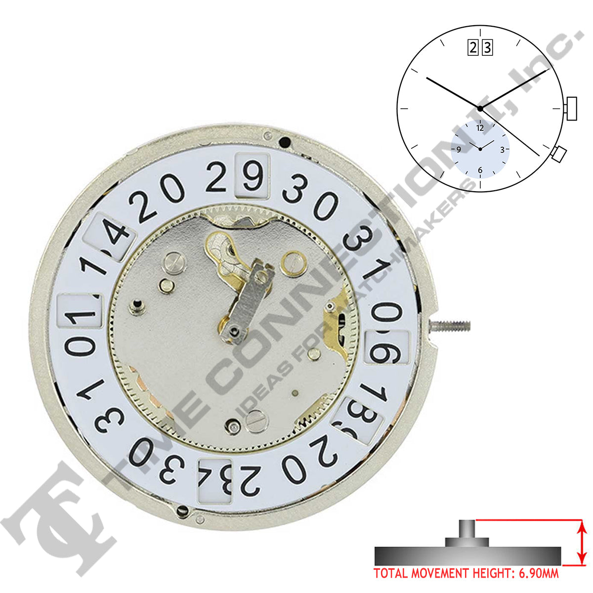 Harley Ronda 4210.B 3 Hands Quartz Movement Ht. 6.90MM – Time ...