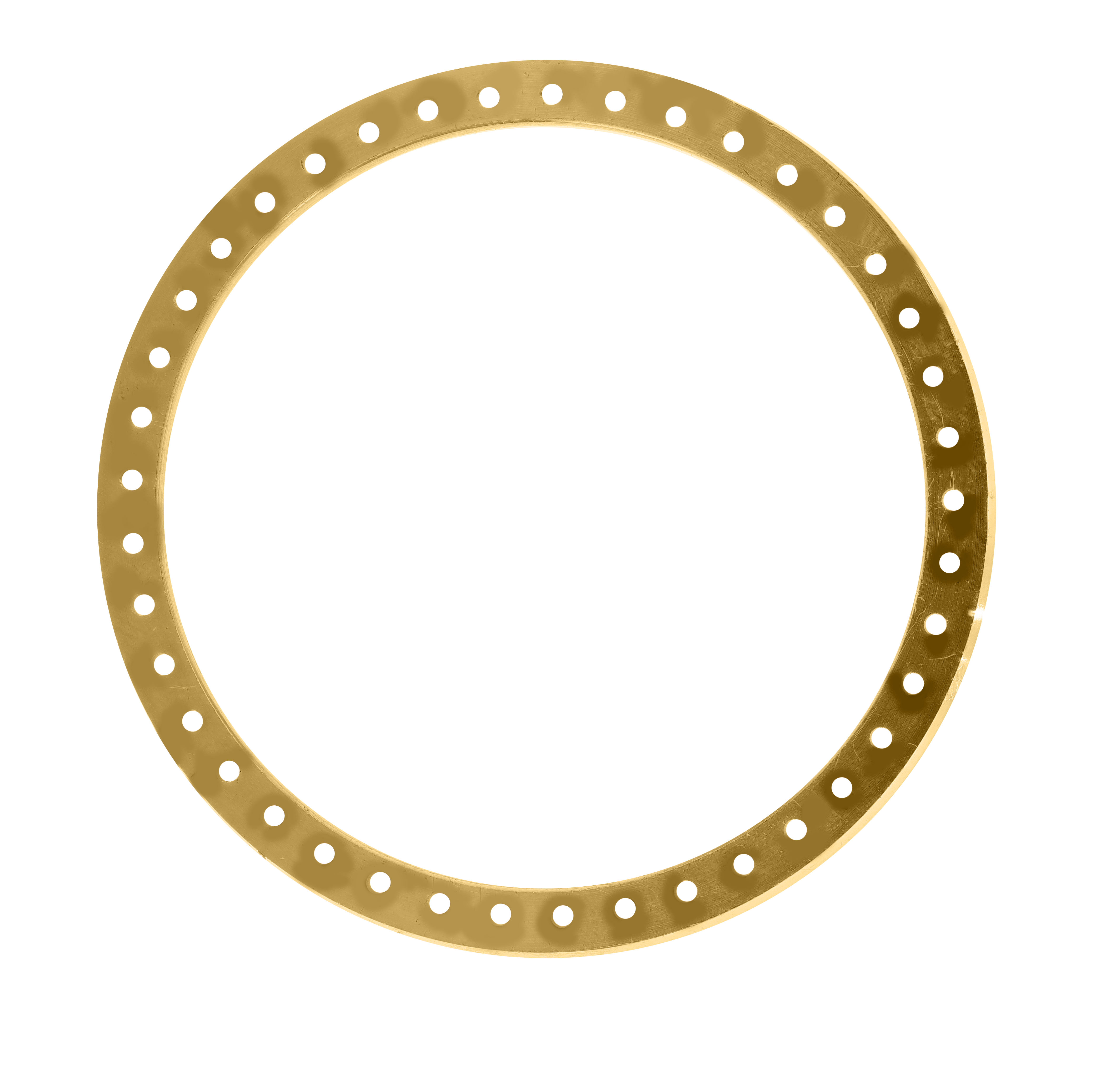 40mm Custom 3ct Diamond Bezel  14K Yellow Gold