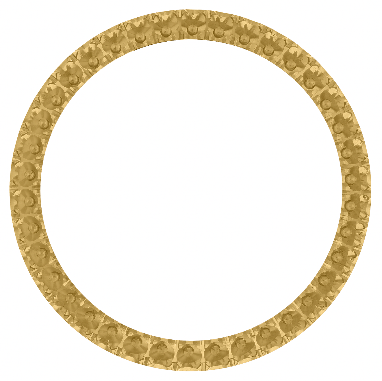 40mm Custom 3.7ct Diamond Bezel  14K Yellow Gold