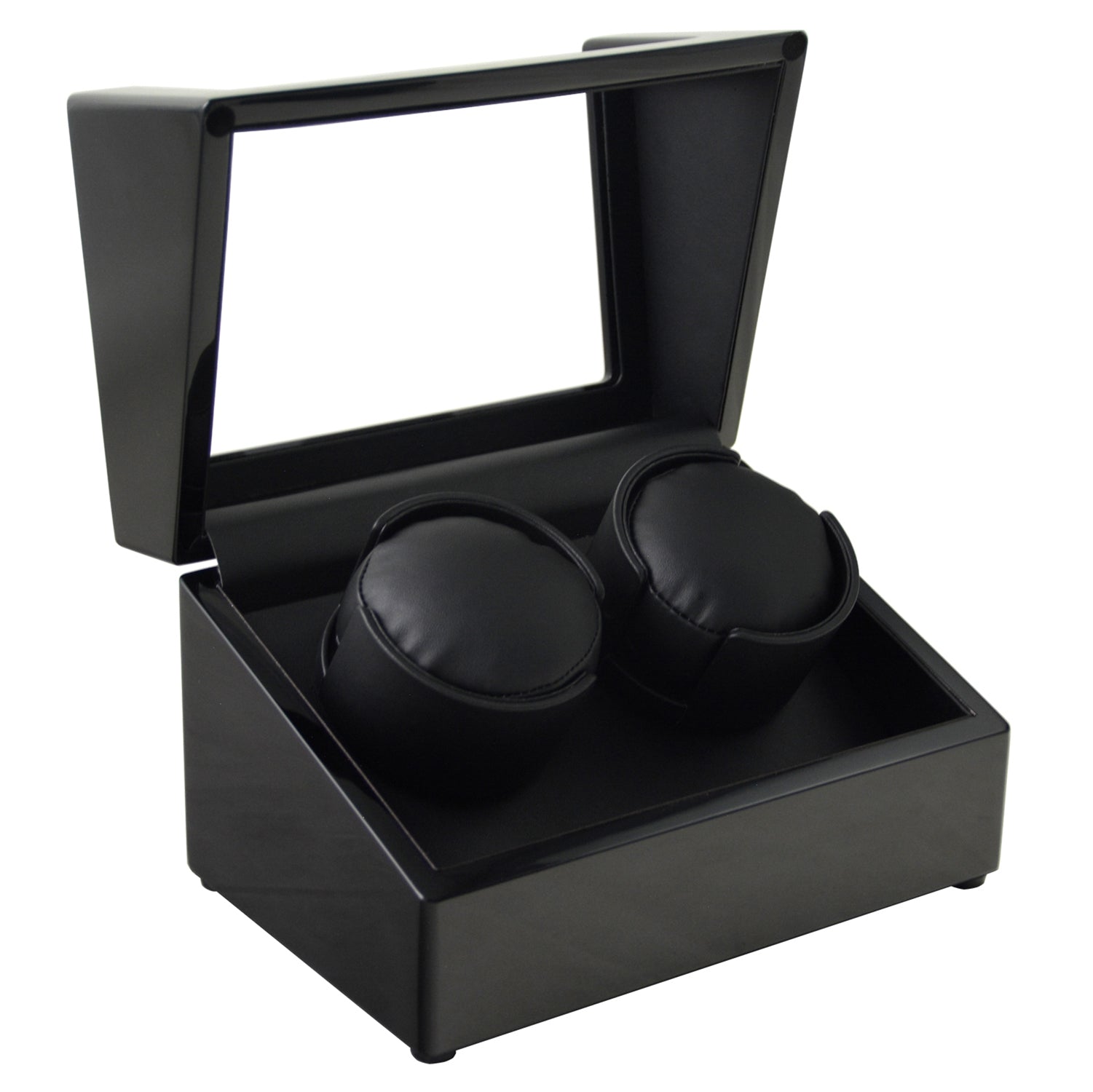 BX-632, Double (2) Watch Winder Glossy Black Matt MDF Smooth Finish