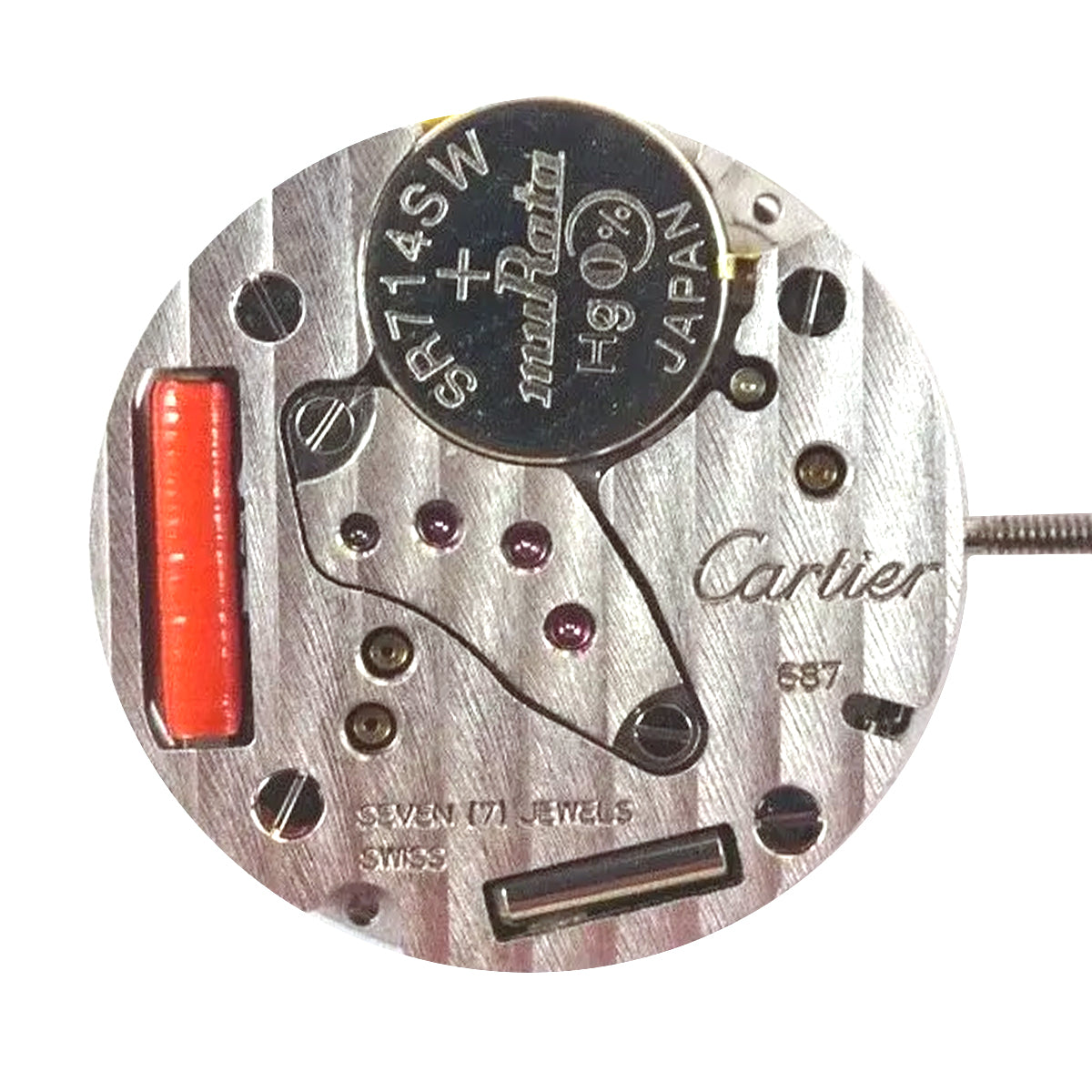 Genuine Cartier 687 Quartz Watch Movement Ht. 3.85mm Various Dates Time Connection II Inc