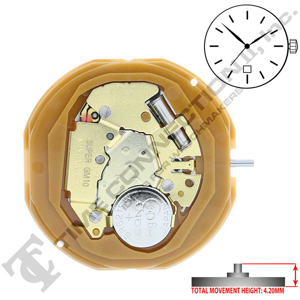 Miyota/Citizen LTD GM10-D6 Japan Quartz Movement Ht.