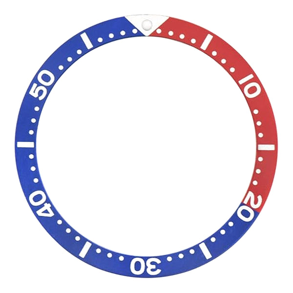 Bezel Insert (Red/Blue) to Fit Seiko7002 6309 7S26 SKX007 7S26-0030 6105-8110