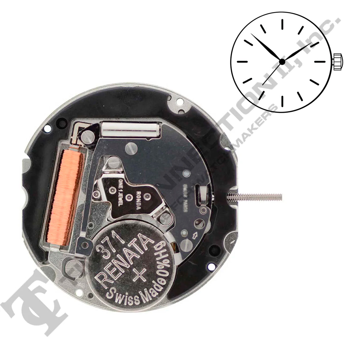 Harley Ronda 703  Hands Quartz Movement (Various Heights)