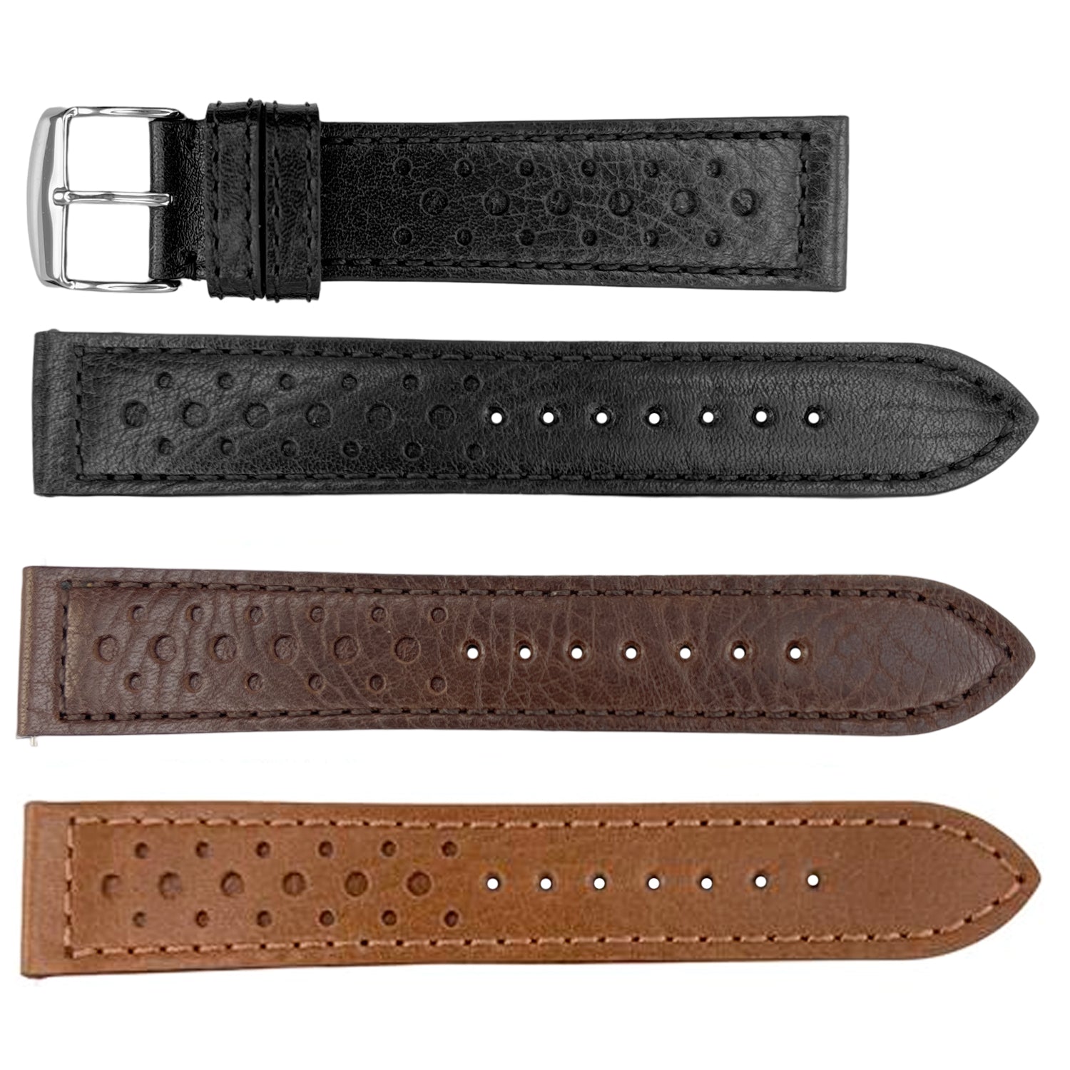 ROCHET ZRC No. 354 Cowhide Full Grain QUICK RELEASE Leather Straps (20mm~22mm)