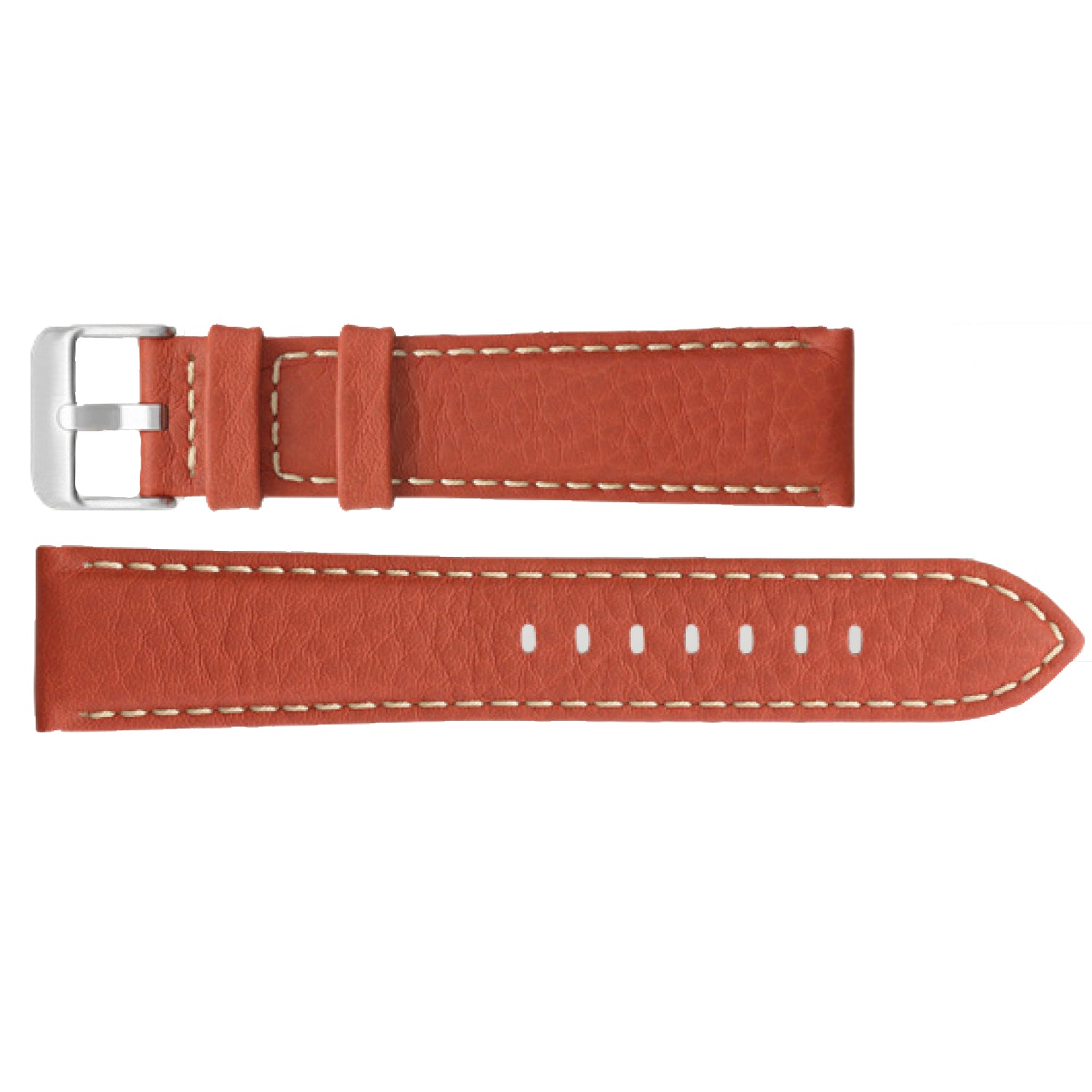 ROCHET ZRC No. 552 Bull Fine Leather Straps with Contrast Stitching (16mm~26mm)