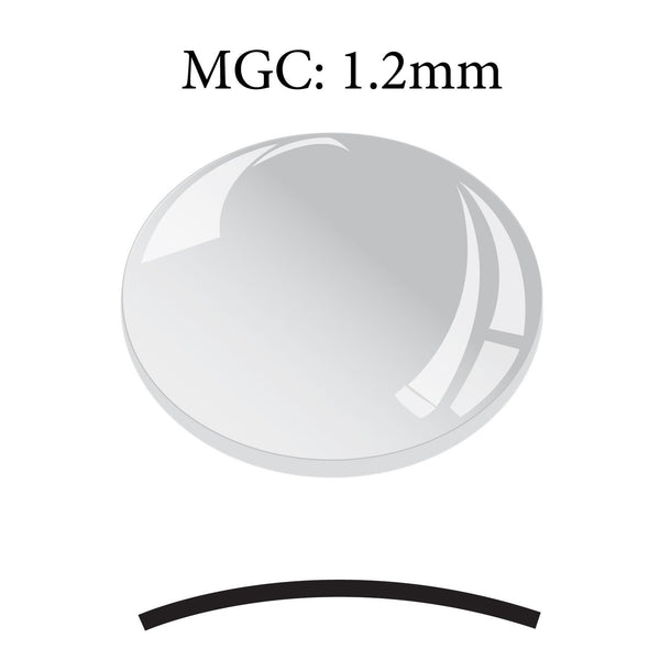 MGC 1.2mm 34.2 mm Thickness Round Flat Mineral Glass Crystals