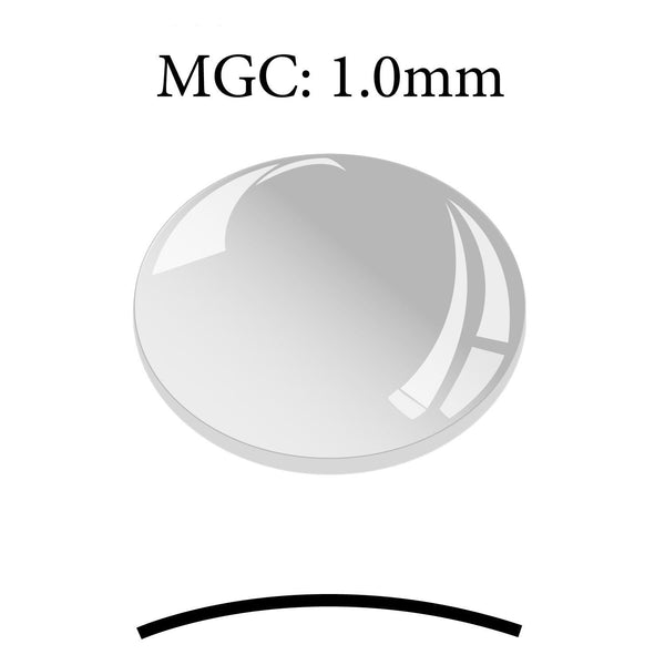 MGC 1.0mm 35.2 mm Thickness Round Flat Mineral Glass Crystals