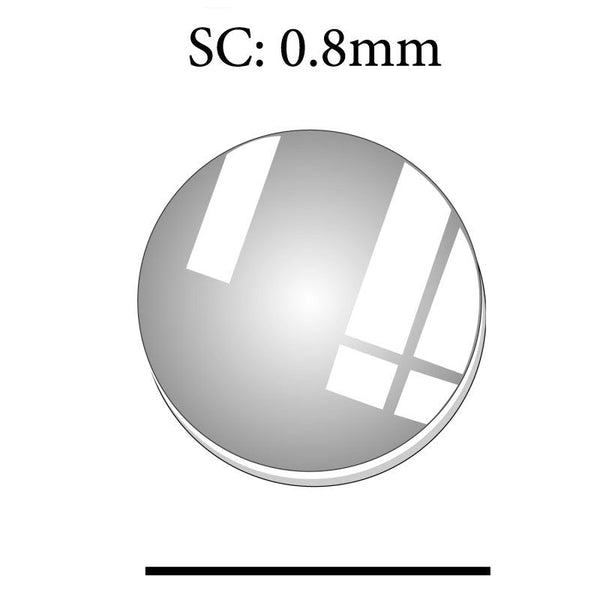 SC 0.8mm 31.8mm Thick Sapphire Round Flat Sapphire Glass Crystal