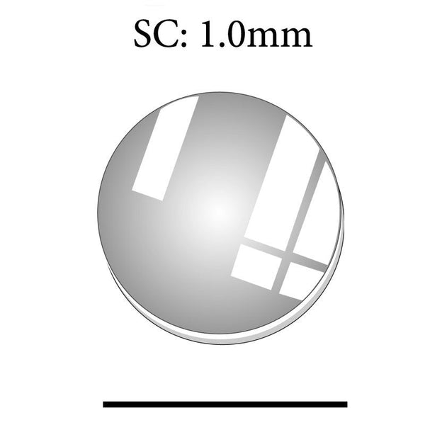 SC 1.0mm 22.7mm Thick Round Flat Sapphire Glass Crystal